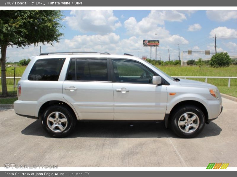Taffeta White / Olive 2007 Honda Pilot EX-L
