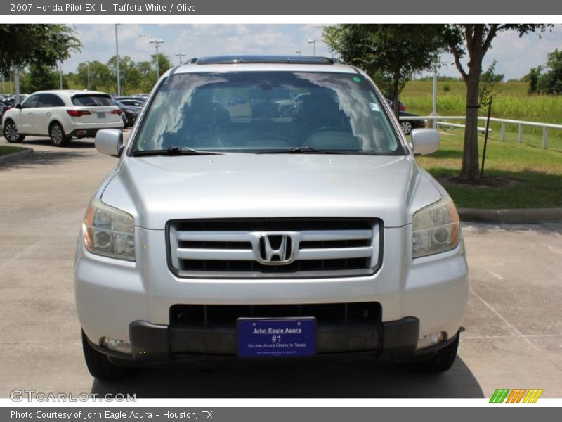 Taffeta White / Olive 2007 Honda Pilot EX-L