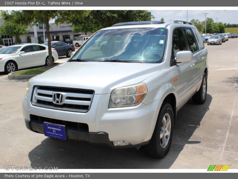 Taffeta White / Olive 2007 Honda Pilot EX-L