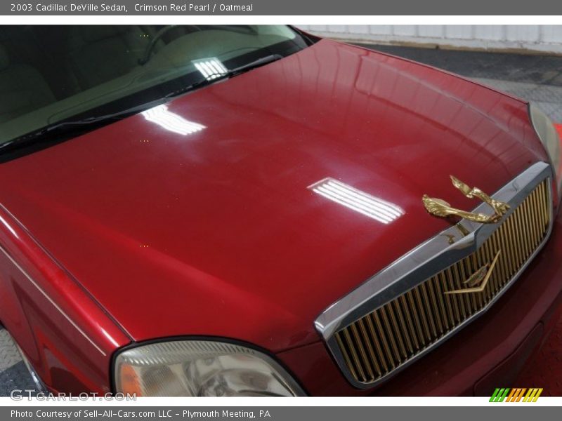 Crimson Red Pearl / Oatmeal 2003 Cadillac DeVille Sedan