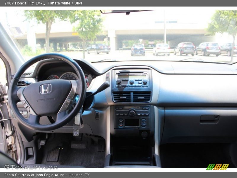 Taffeta White / Olive 2007 Honda Pilot EX-L