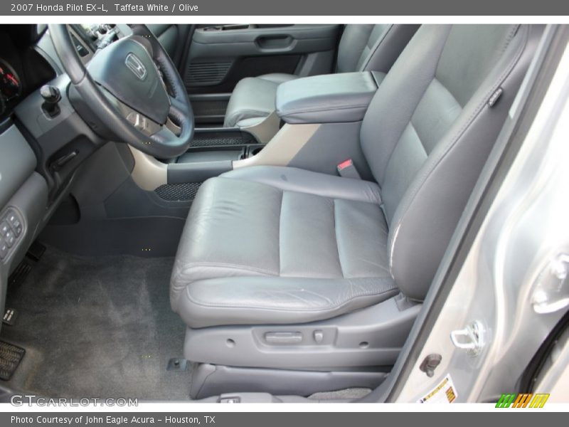 Taffeta White / Olive 2007 Honda Pilot EX-L