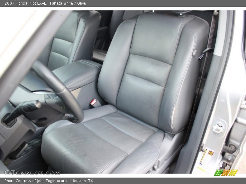 Taffeta White / Olive 2007 Honda Pilot EX-L