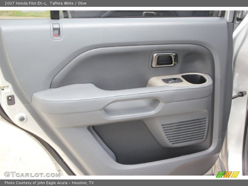 Taffeta White / Olive 2007 Honda Pilot EX-L