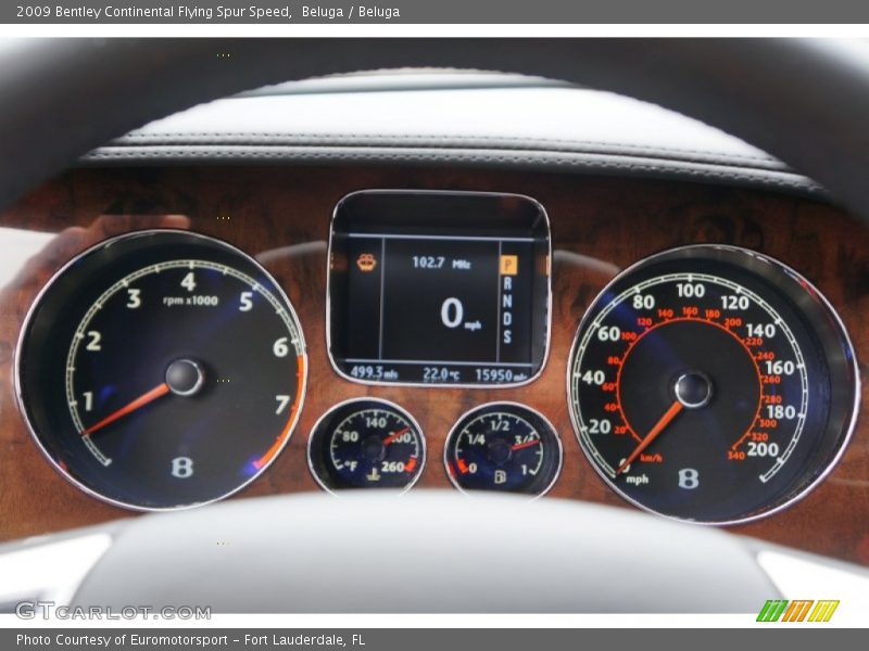  2009 Continental Flying Spur Speed Speed Gauges