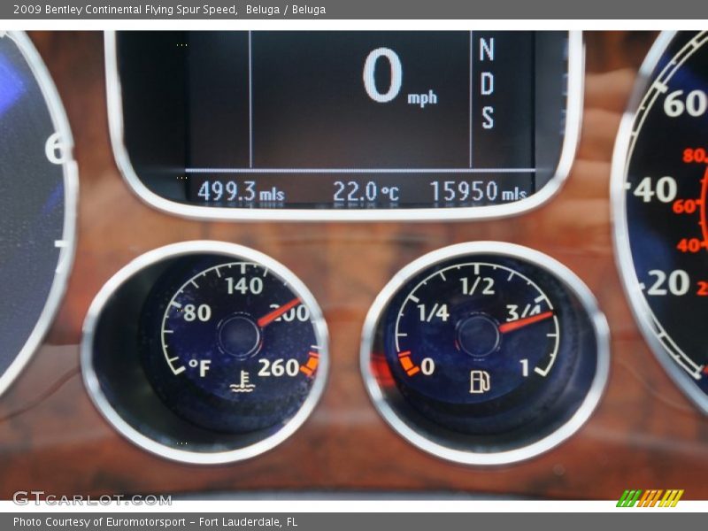  2009 Continental Flying Spur Speed Speed Gauges