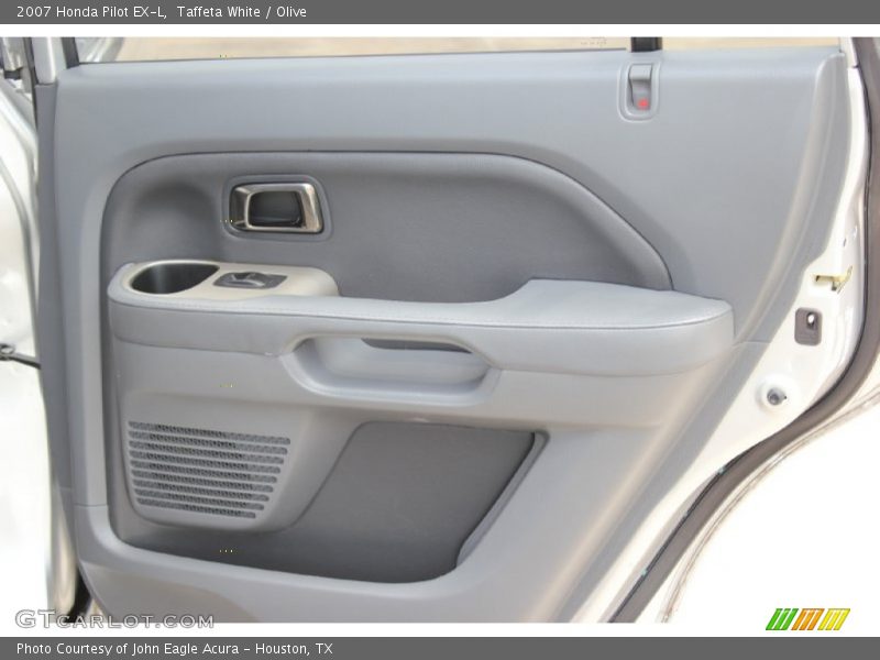 Taffeta White / Olive 2007 Honda Pilot EX-L