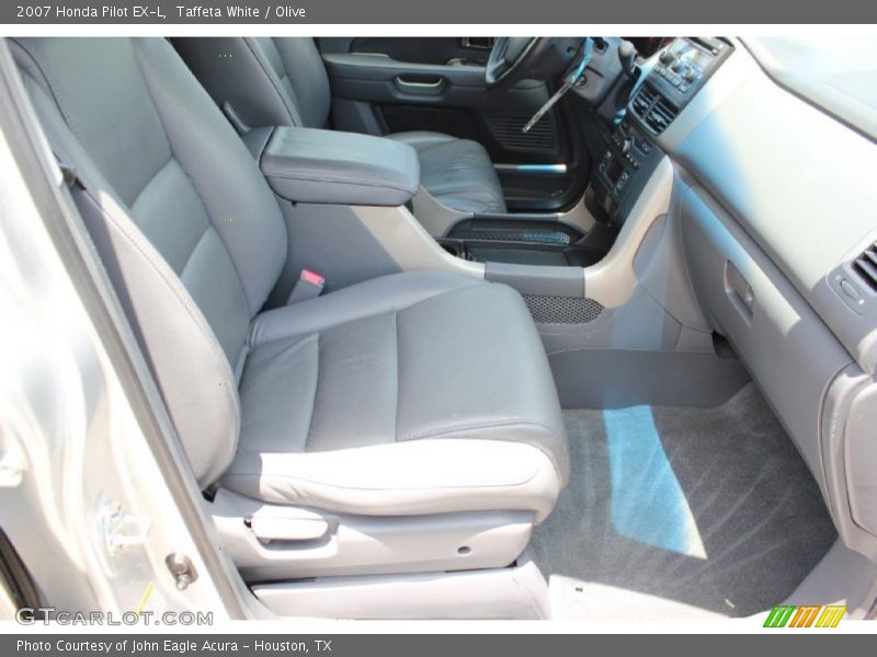 Taffeta White / Olive 2007 Honda Pilot EX-L