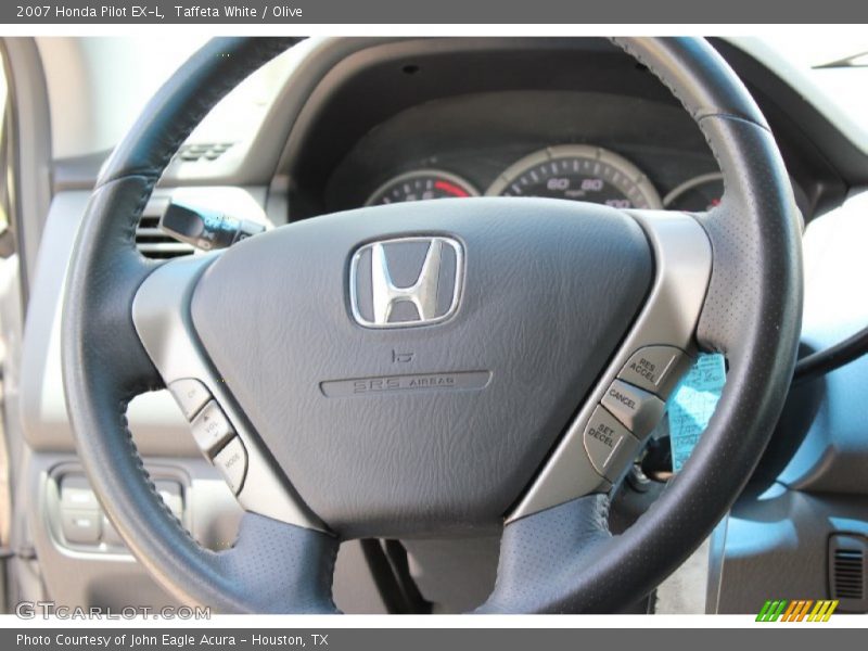 Taffeta White / Olive 2007 Honda Pilot EX-L
