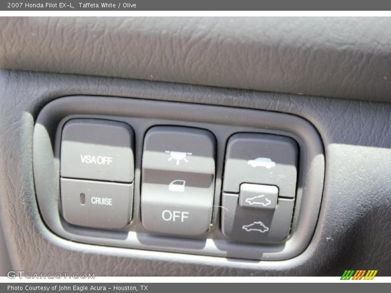 Taffeta White / Olive 2007 Honda Pilot EX-L