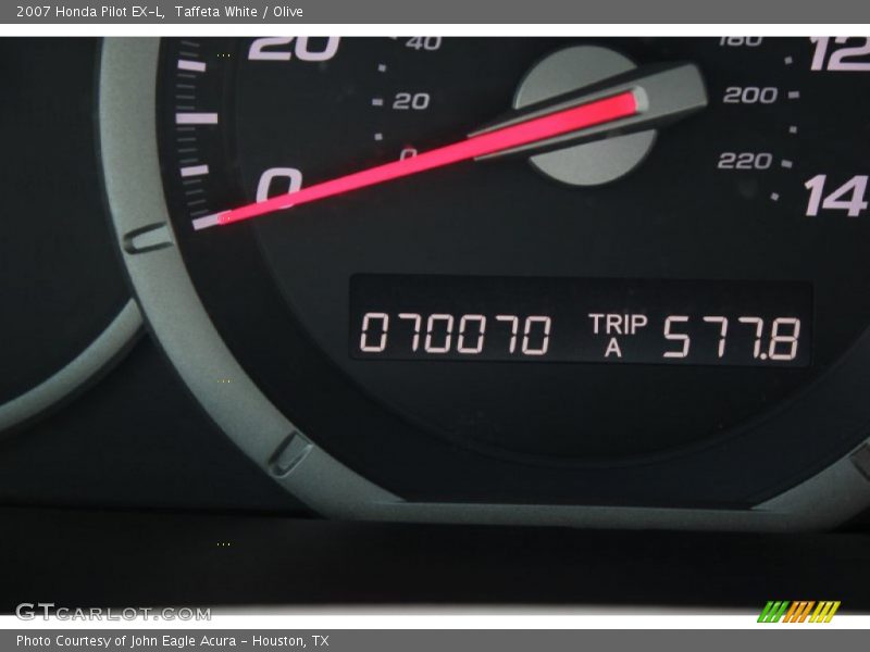 Taffeta White / Olive 2007 Honda Pilot EX-L