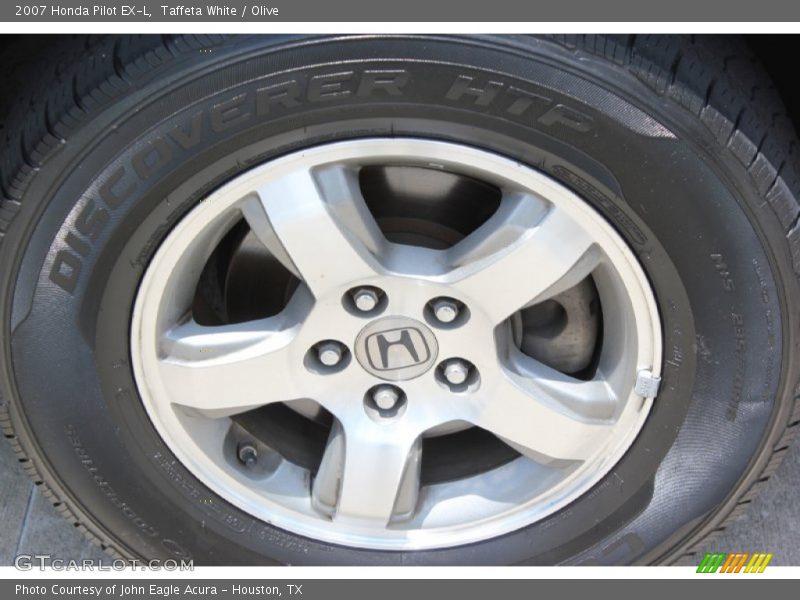 Taffeta White / Olive 2007 Honda Pilot EX-L
