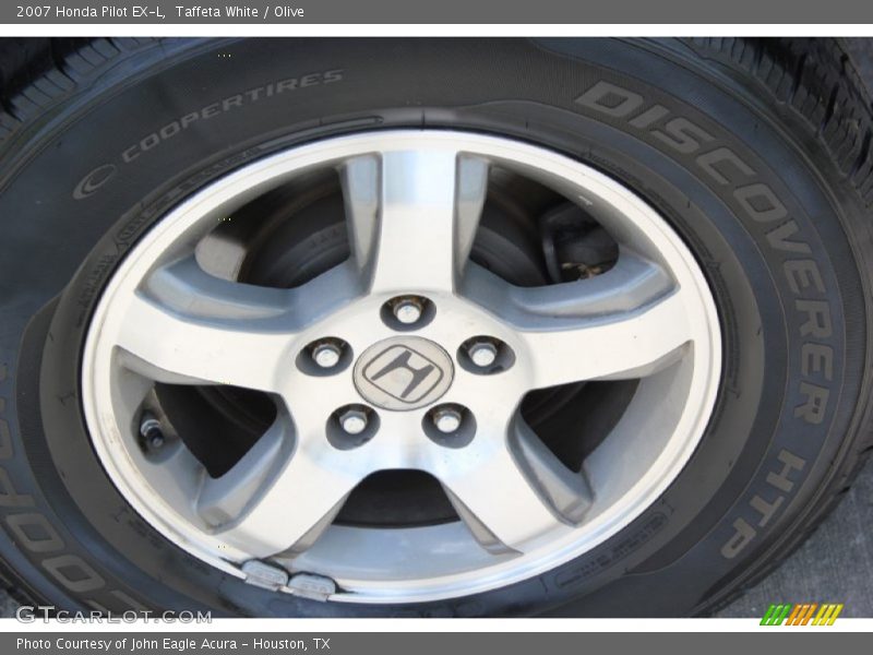 Taffeta White / Olive 2007 Honda Pilot EX-L