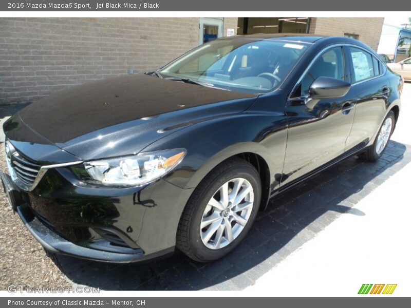 Jet Black Mica / Black 2016 Mazda Mazda6 Sport