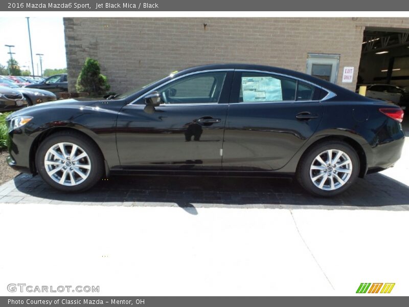 Jet Black Mica / Black 2016 Mazda Mazda6 Sport