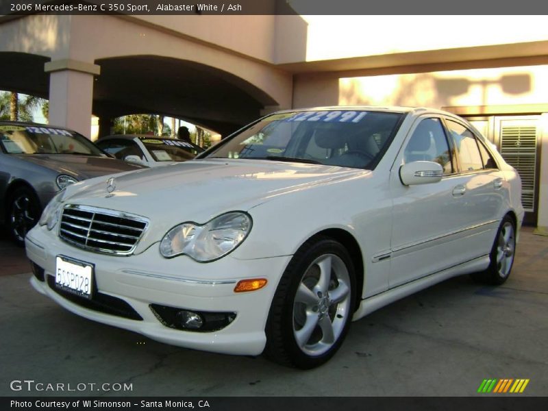 Alabaster White / Ash 2006 Mercedes-Benz C 350 Sport