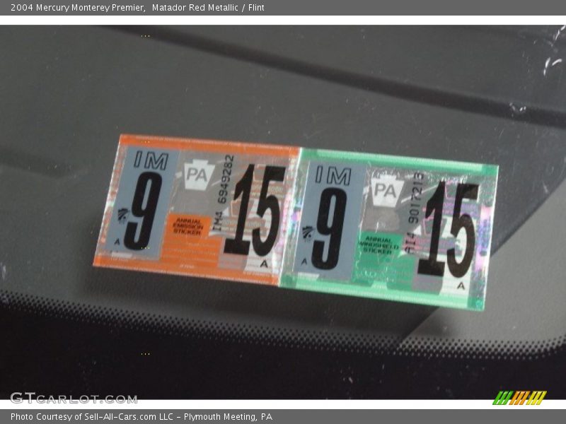 Matador Red Metallic / Flint 2004 Mercury Monterey Premier