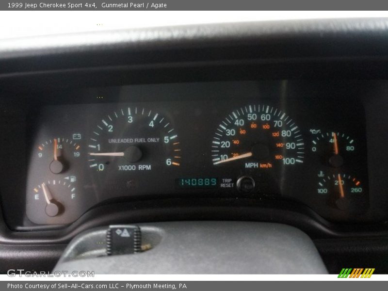 Gunmetal Pearl / Agate 1999 Jeep Cherokee Sport 4x4