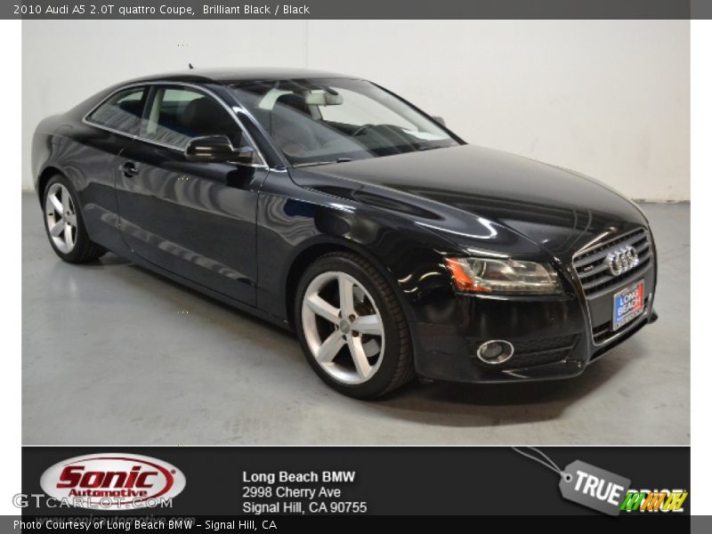 Brilliant Black / Black 2010 Audi A5 2.0T quattro Coupe