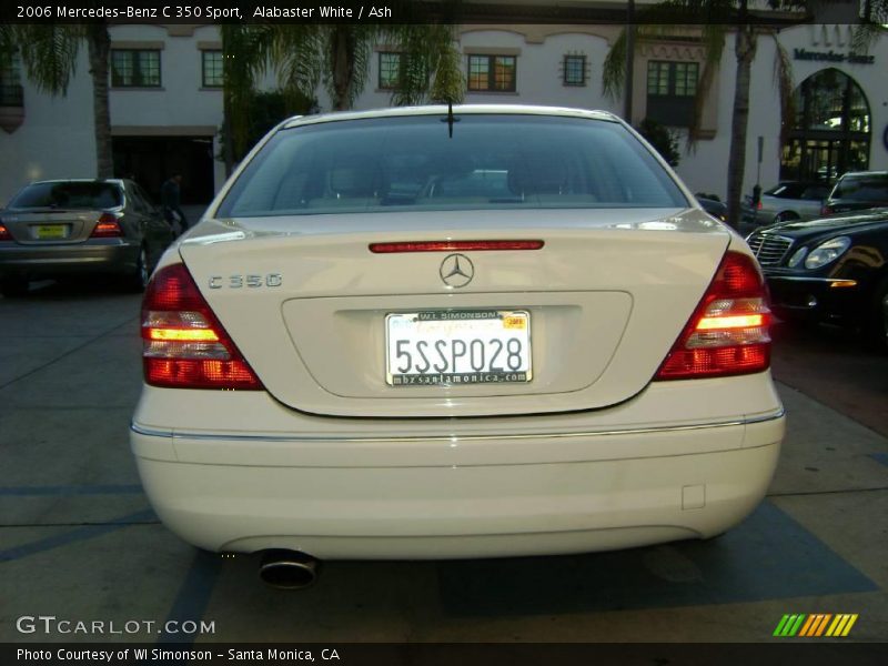 Alabaster White / Ash 2006 Mercedes-Benz C 350 Sport