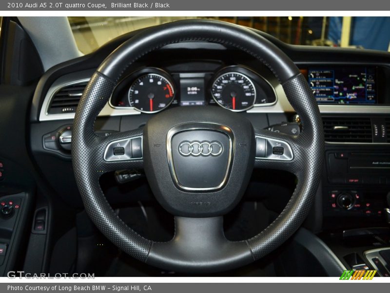 Brilliant Black / Black 2010 Audi A5 2.0T quattro Coupe
