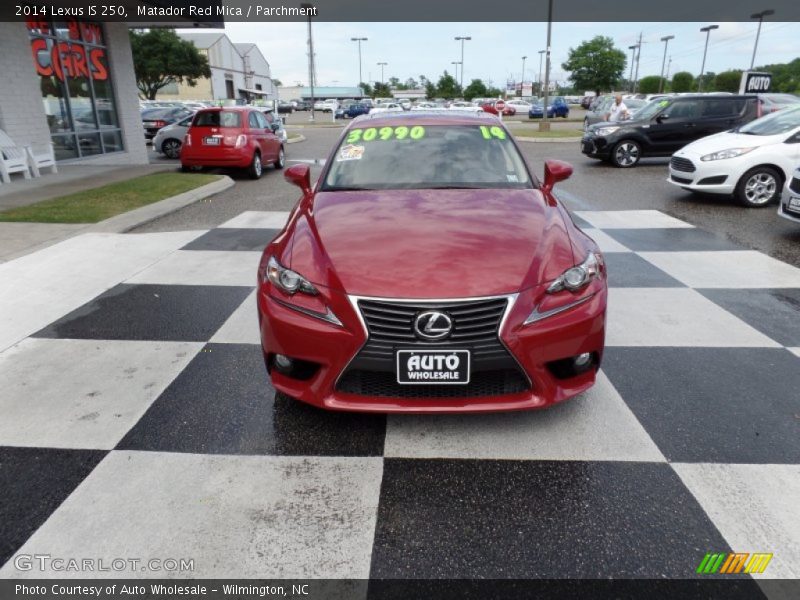 Matador Red Mica / Parchment 2014 Lexus IS 250