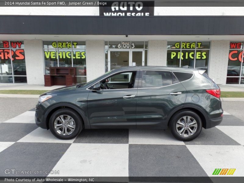 Juniper Green / Beige 2014 Hyundai Santa Fe Sport FWD