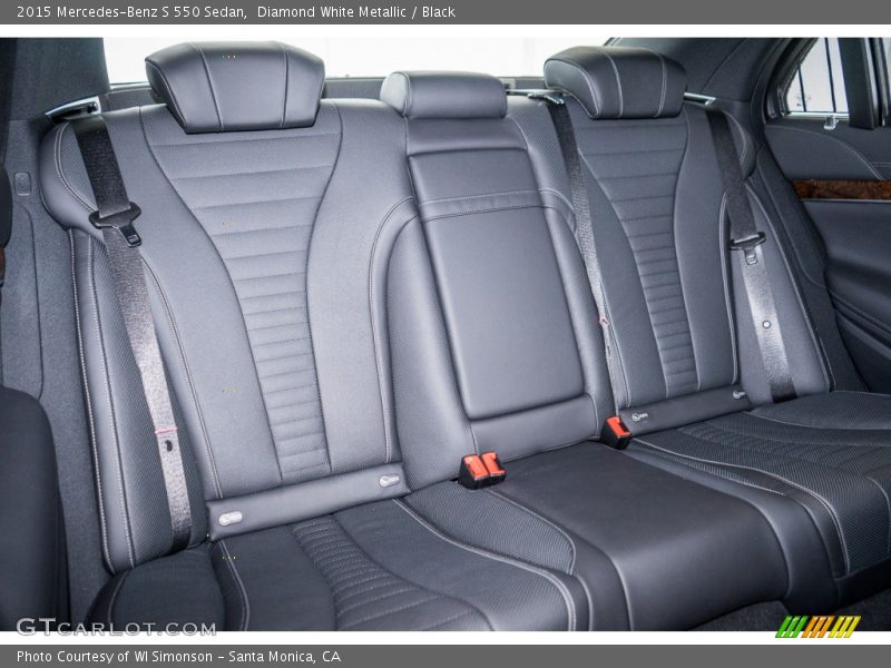 Diamond White Metallic / Black 2015 Mercedes-Benz S 550 Sedan