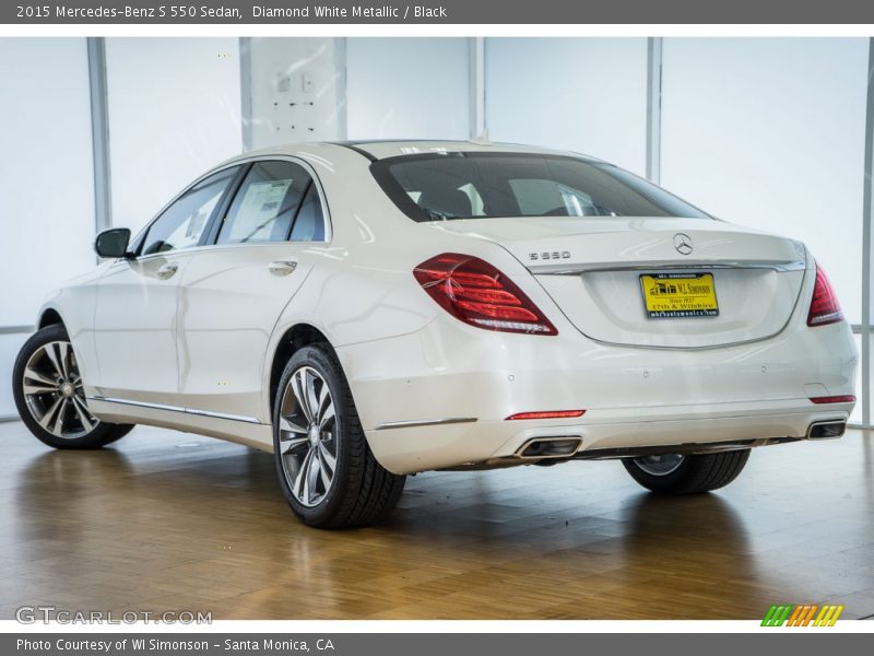 Diamond White Metallic / Black 2015 Mercedes-Benz S 550 Sedan