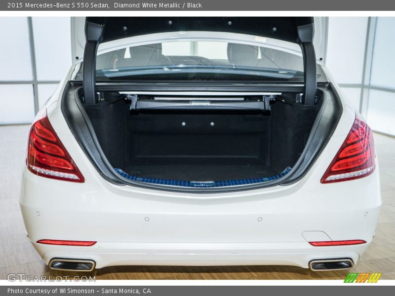 Diamond White Metallic / Black 2015 Mercedes-Benz S 550 Sedan