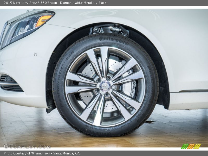 Diamond White Metallic / Black 2015 Mercedes-Benz S 550 Sedan