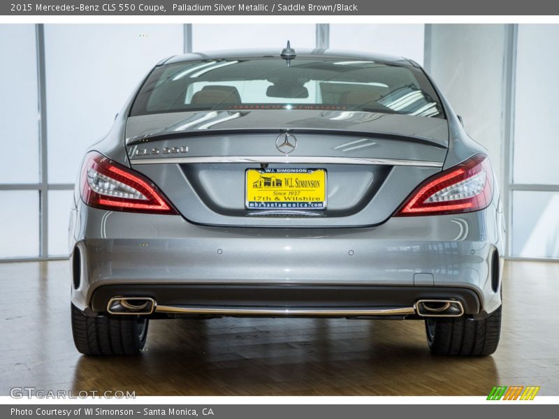 Palladium Silver Metallic / Saddle Brown/Black 2015 Mercedes-Benz CLS 550 Coupe