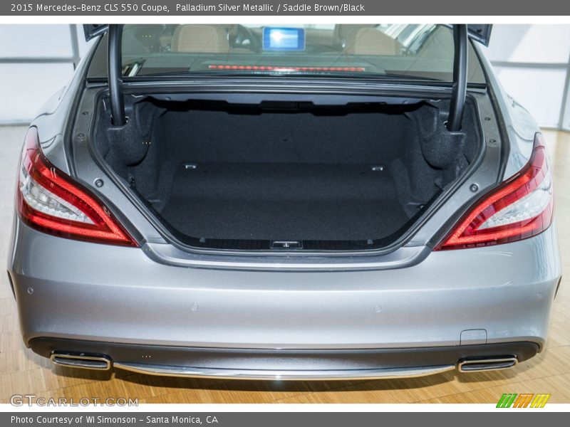 Palladium Silver Metallic / Saddle Brown/Black 2015 Mercedes-Benz CLS 550 Coupe