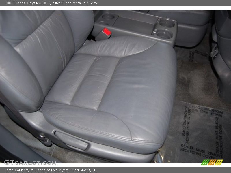 Silver Pearl Metallic / Gray 2007 Honda Odyssey EX-L