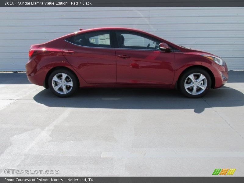 Red / Black 2016 Hyundai Elantra Value Edition