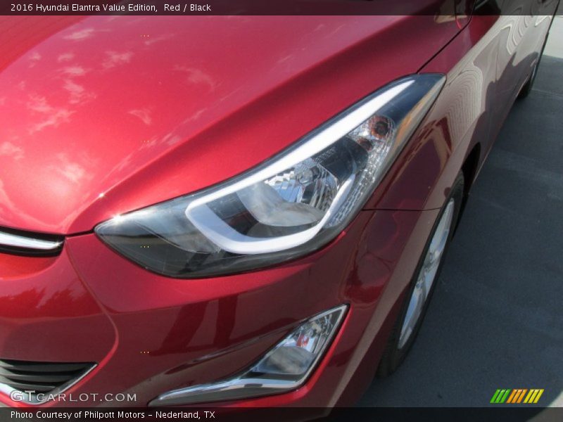 Red / Black 2016 Hyundai Elantra Value Edition