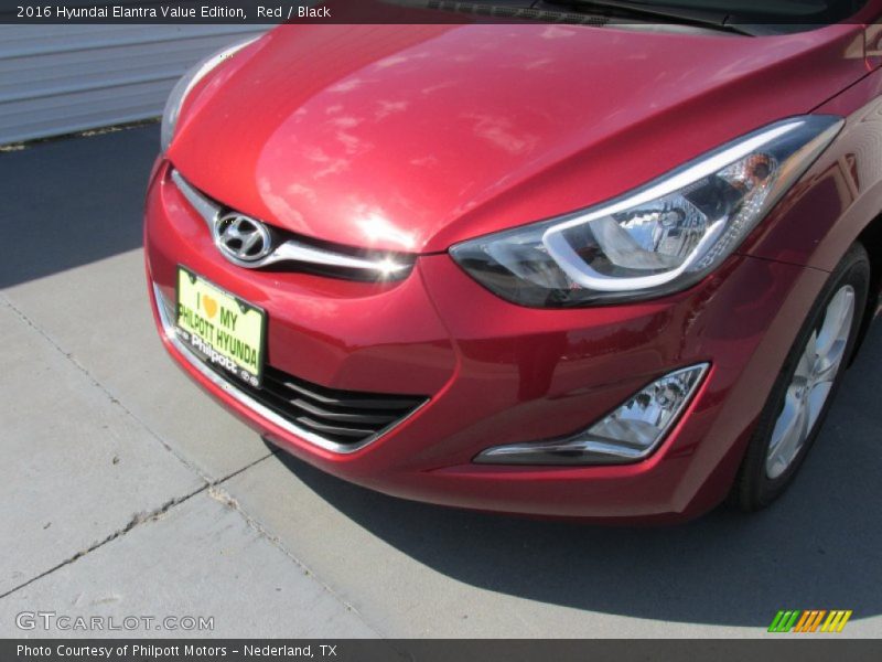 Red / Black 2016 Hyundai Elantra Value Edition