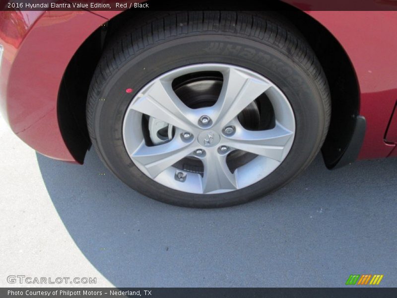 Red / Black 2016 Hyundai Elantra Value Edition