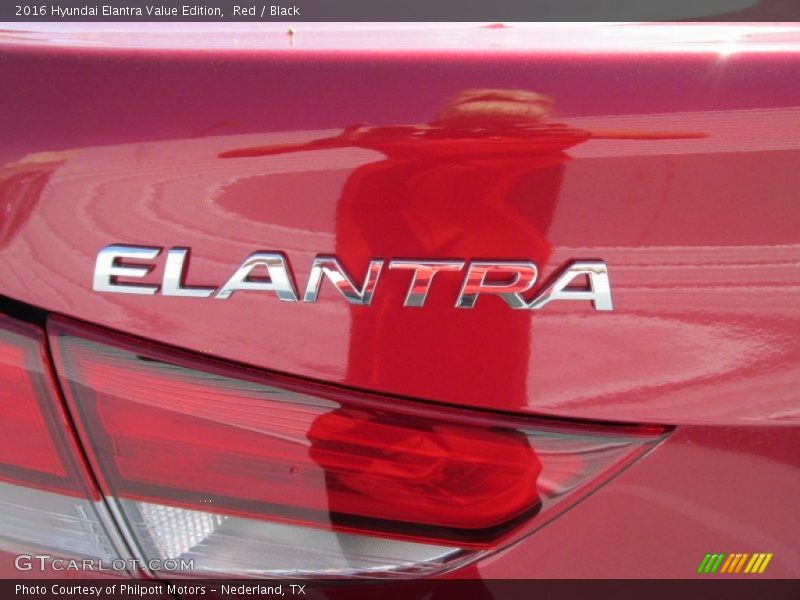 Red / Black 2016 Hyundai Elantra Value Edition