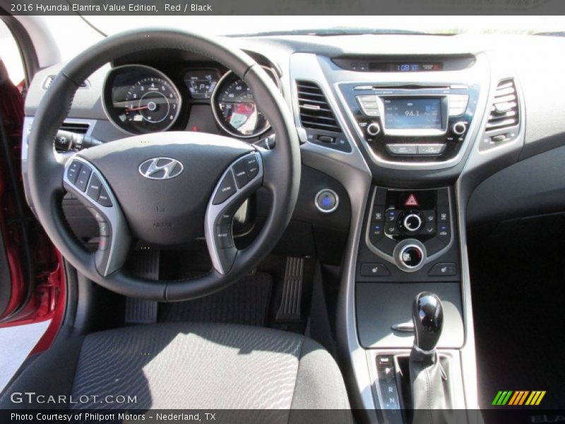 Red / Black 2016 Hyundai Elantra Value Edition
