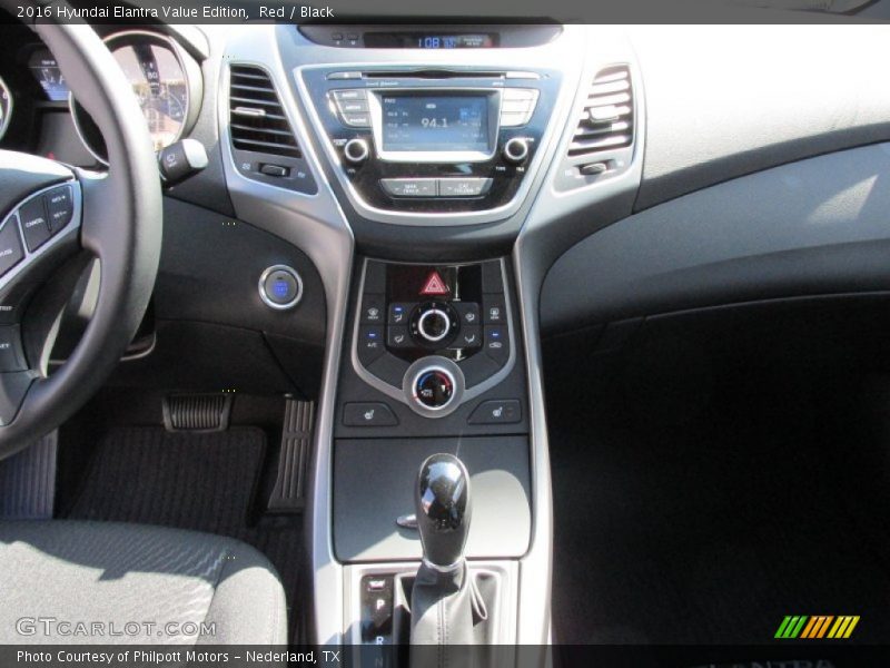 Red / Black 2016 Hyundai Elantra Value Edition