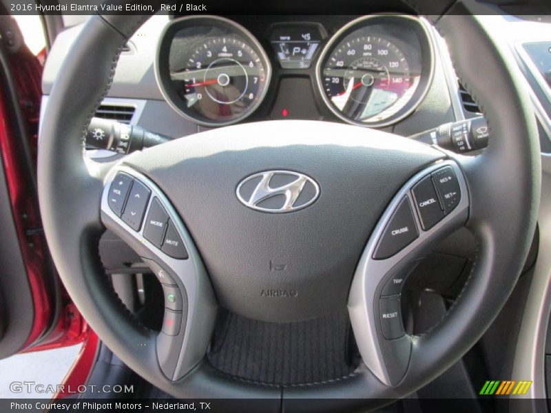 Red / Black 2016 Hyundai Elantra Value Edition