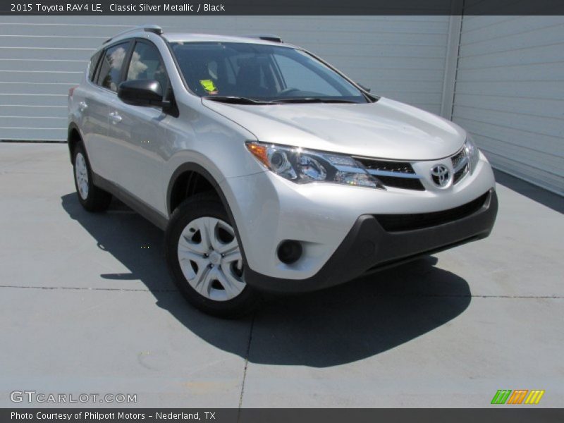 Classic Silver Metallic / Black 2015 Toyota RAV4 LE