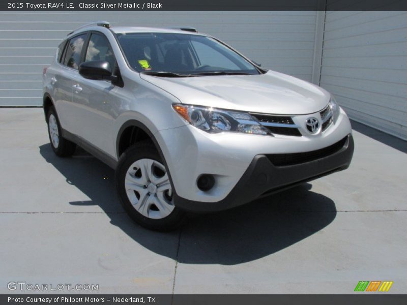 Classic Silver Metallic / Black 2015 Toyota RAV4 LE