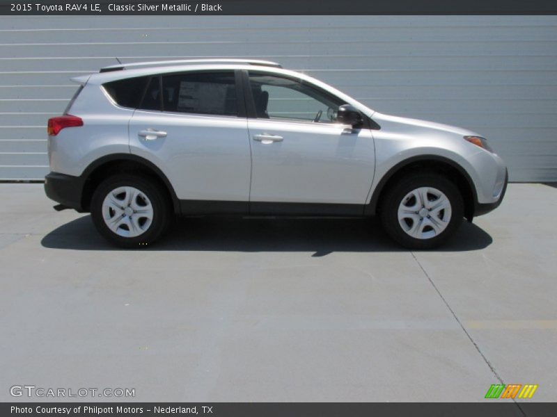 Classic Silver Metallic / Black 2015 Toyota RAV4 LE