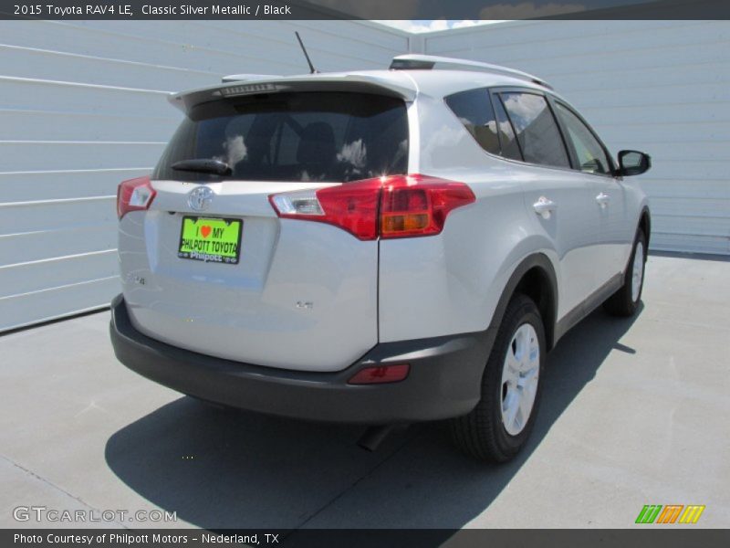 Classic Silver Metallic / Black 2015 Toyota RAV4 LE