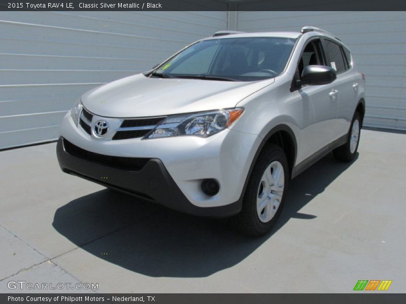 Classic Silver Metallic / Black 2015 Toyota RAV4 LE