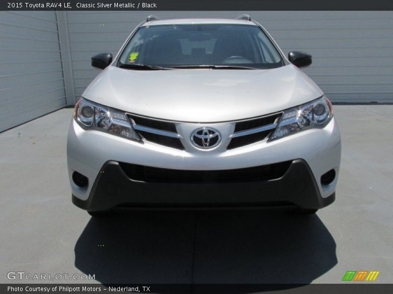 Classic Silver Metallic / Black 2015 Toyota RAV4 LE