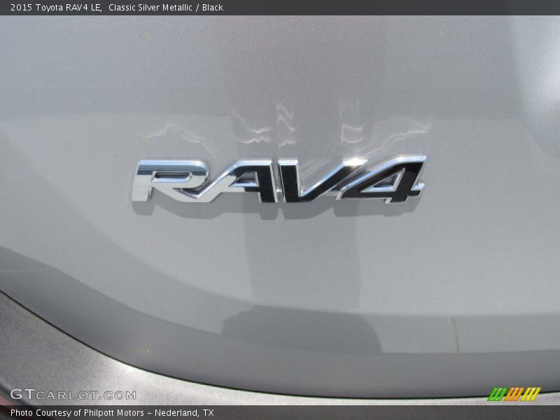 Classic Silver Metallic / Black 2015 Toyota RAV4 LE
