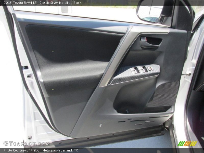 Classic Silver Metallic / Black 2015 Toyota RAV4 LE